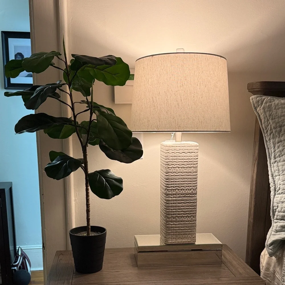 Artificial Fiddle Leaf Fig Tree in Black Pot - Picture 6 of 6